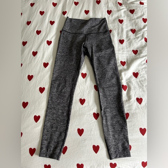 Lululemon Leggings Align 25 inch Heathered Grey Leggings Size 4 - Picture 1 of 4